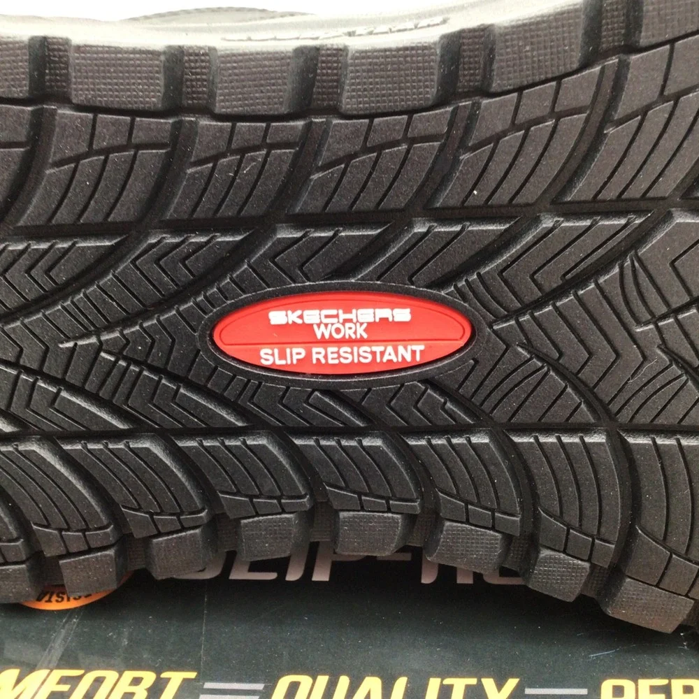 Skechers Work Street Treader Mens Size 8 Slip Resistant Electrical Hazard 200296